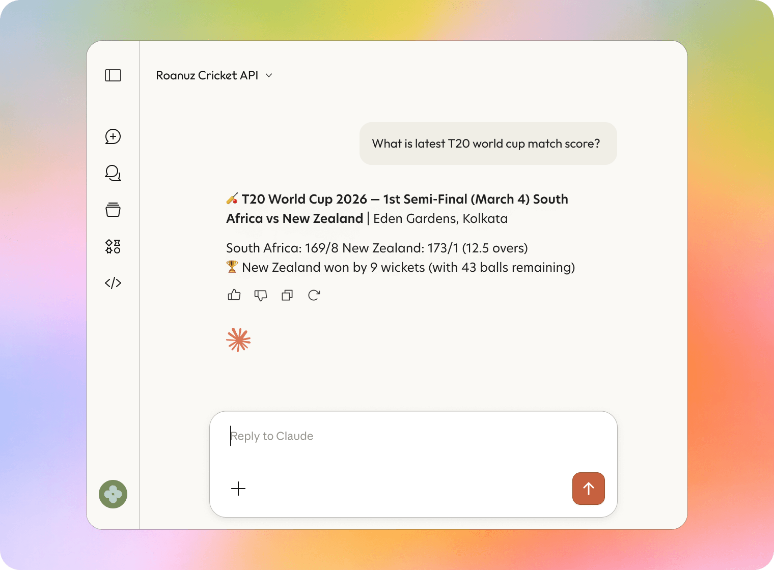 AI Powered Cricket Chatbots